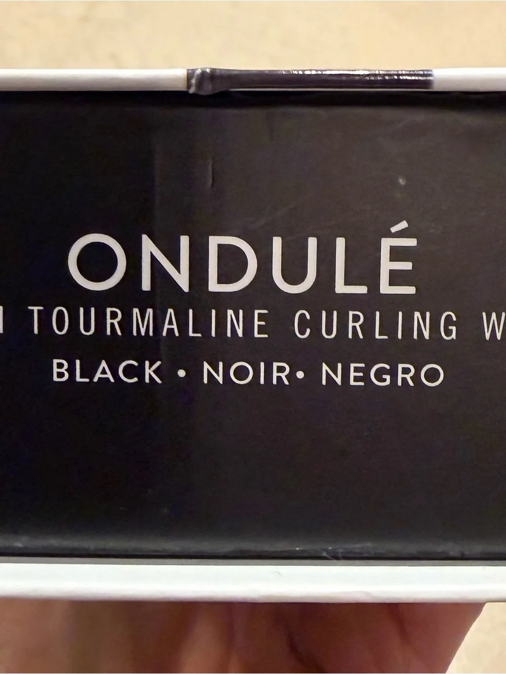 L'ANGE Ondule 25mm Tourmaline Curling Wand in Black